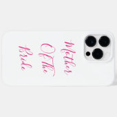 Coques Case-Mate iPhone Mère De L'Épouse Cadeau Mariage Faveur Rose Blanc (Verso (horizontal))