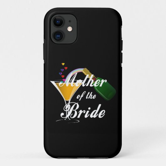 Coques Case-Mate iPhone Mère du pain grillé de Champagne de jeune mariée (Dos)