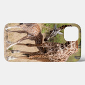 Coques Case-Mate iPhone Mère et bébé en girafe au Kenya (Verso (horizontal))