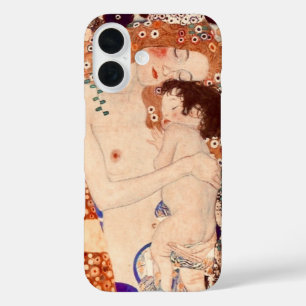 Coques iPhone 16 Mère et enfant par Gustav Klimt