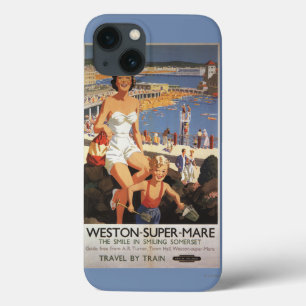 Etui iPhone Case-Mate Mère et fils sur l'affiche de chemin de fer de