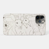 Coques Case-Mate iPhone Mère mignonne lapin lapin lapin (Dos (Horizontal))
