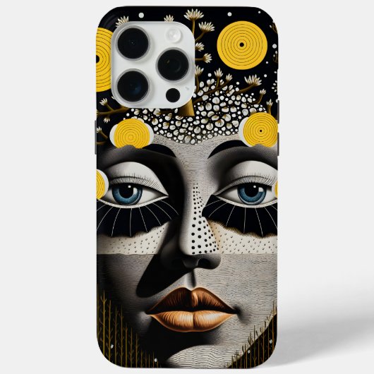 Coques Case-Mate iPhone Mère Nature Lunes Jaunes (Verso)