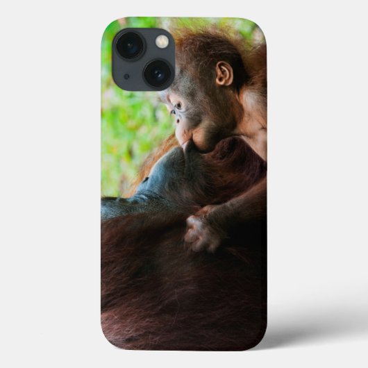 Coques Case-Mate iPhone Mère orang-outan et bébé (Verso)