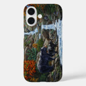 Coques Case-Mate iPhone Mère Ours Noir & Petit par Cascade (Verso)