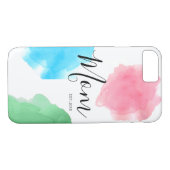 Coques Case-Mate iPhone Mère personnalisable année aquarelle (Dos (Horizontal))