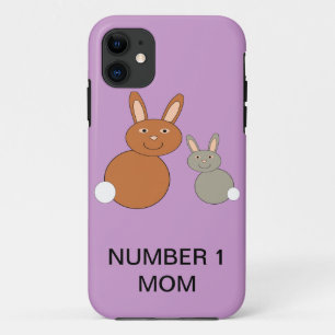 Etui iPhone Case-Mate Mères Jour Bunnies Custom Numéro 1 Maman iPhone