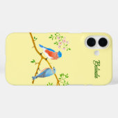 Coques Case-Mate iPhone Merles bleus (Verso (horizontal))