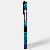 Coques Case-Mate iPhone Mermaid aqua bleu ombre motif Monogramme (Verso / Gauche)