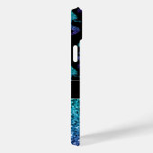 Coques Case-Mate iPhone Mermaid aqua bleu ombre motif Monogramme (Verso / Droite)