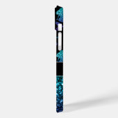 Coques Case-Mate iPhone Mermaid aqua bleu ombre motif Monogramme (Verso / Gauche)