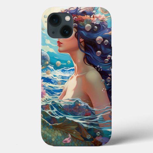 Coques Case-Mate iPhone Mermaid Sea Goddess Imaginaire Art (Verso)