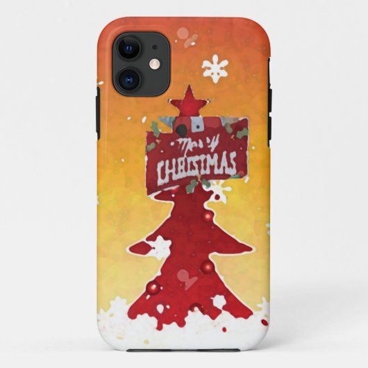 Coques Case-Mate iPhone Merry Carte de voeux iphone 5 (Dos)