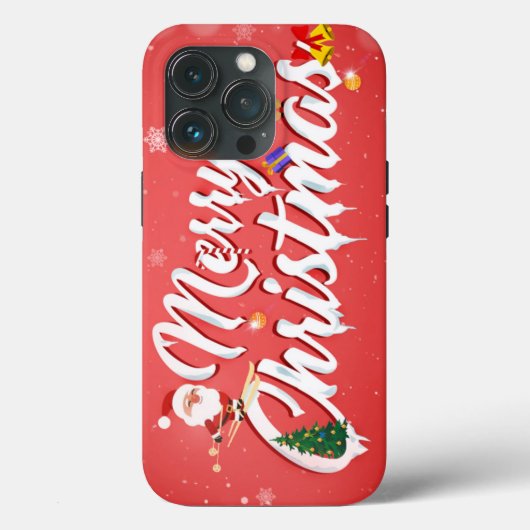 Coques Case-Mate iPhone Merry christmas (Verso)