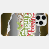 Coques Case-Mate iPhone Merry Christmas  (Verso (horizontal))