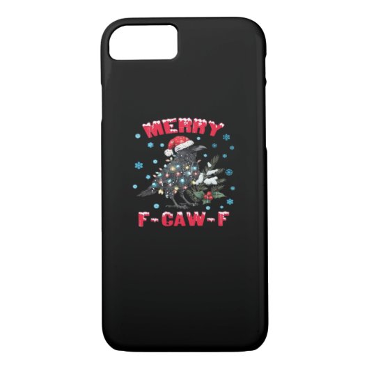 Coques Case-Mate iPhone Merry F-Caw-F Funny & Vintage Design (Dos)