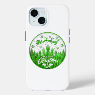 Coque Pour iPhone 15 MERRY NOËL drôle Noël