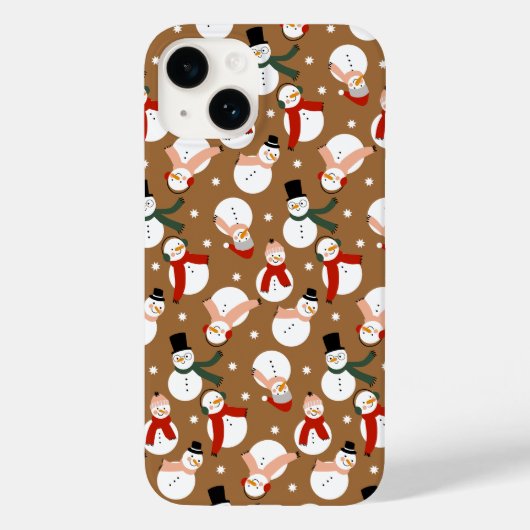 Coques Case-Mate iPhone Merry Snowman Frosty Wonderland (Verso)