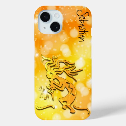 Coques Case-Mate iPhone Merrymaker Kokopelli Notes de Musique Nom Personna (Verso)