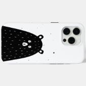 Coques Case-Mate iPhone Merveilleux dessin animé noir surpris Panda (Verso (horizontal))
