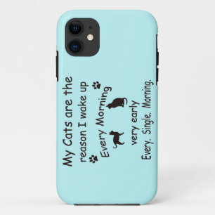 Coque Case-Mate Pour iPhone Mes chats sont la raison pour laquelle je me révei