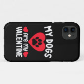 Coques Case-Mate iPhone Mes Chiens Sont Mes Valentin Amoureux Des Animaux  (Dos (Horizontal))