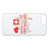 Coques Case-Mate iPhone Mes choses suisses préférées drôles (Dos (Horizontal))