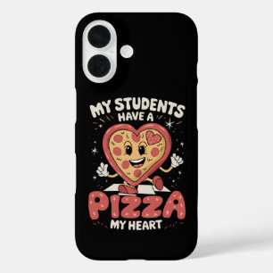 Coques iPhone 16 Mes élèves ont une pizza de mon cœur enseignant
