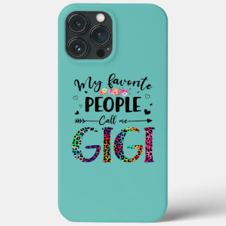 Case-Mate iPhone Case Mes Gens Préférés M'Appelent Gigi Floral Leopard