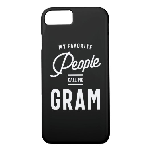 Coques Case-Mate iPhone Mes Gens Préférés M'Appelent Gram (Dos)