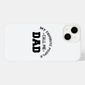 Coques Case-Mate iPhone Mes gens préférés m'appellent papa (Verso (horizontal))