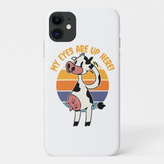 Coques Case-Mate iPhone Mes yeux sont ici ! - Graphique drôle des pis de v (Dos)