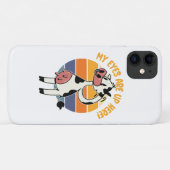 Coques Case-Mate iPhone Mes yeux sont ici ! - Graphique drôle des pis de v (Dos (Horizontal))
