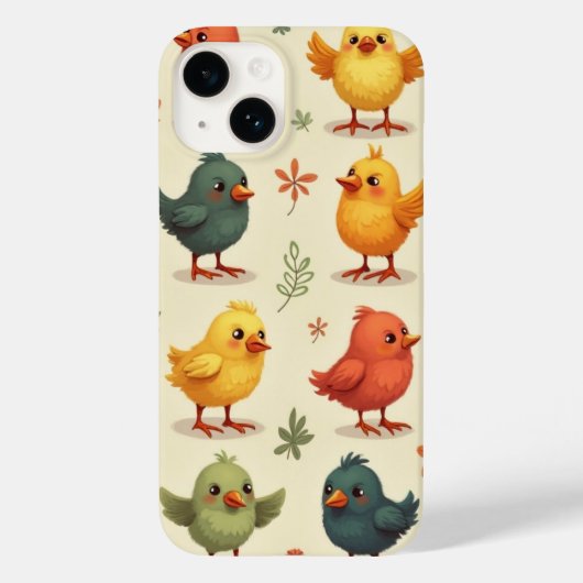 Coques Case-Mate iPhone Mésange de couleur (Verso)