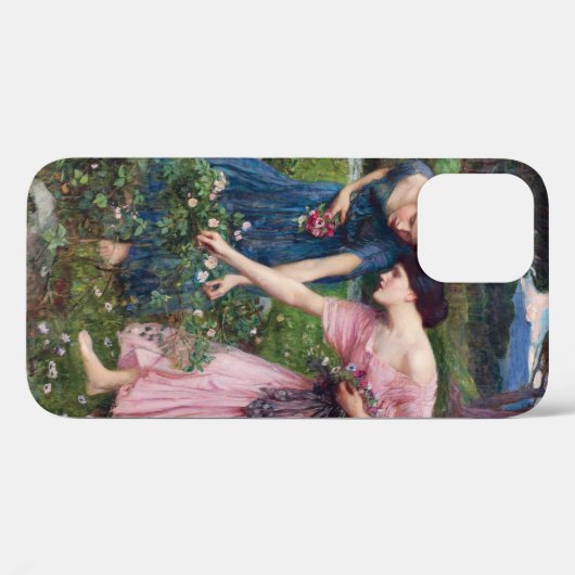 Coques Case-Mate iPhone Mesdames Picking Roses, John William Waterhouse (Verso (horizontal))