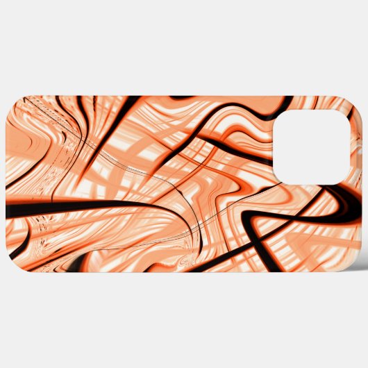 Coques Case-Mate iPhone Mess of brown ondulé strokies in different directi (Verso (horizontal))