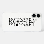 Coques Case-Mate iPhone Message binaire Arecibo 1974 (Verso (horizontal))