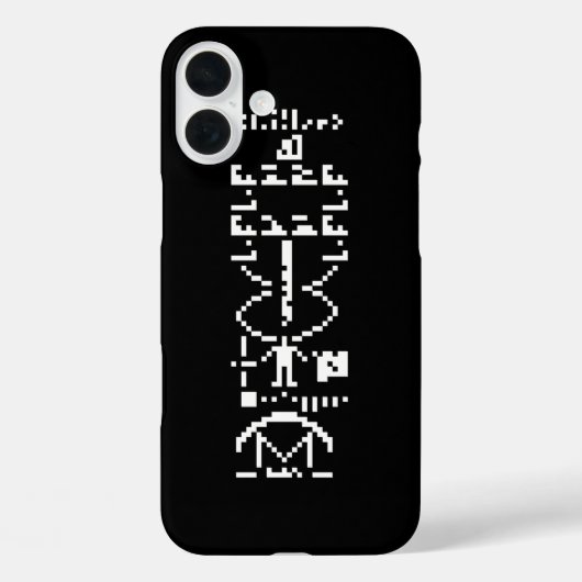 Coques Case-Mate iPhone Message binaire Arecibo 1974 (Verso)