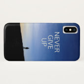 Coques Case-Mate iPhone Message d'piratage, N'abandonnez jamais, (Dos (Horizontal))