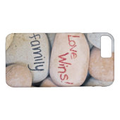 Coques Case-Mate iPhone message inspirant sur les pierres (Dos (Horizontal))