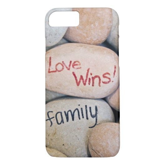 Coques Case-Mate iPhone message inspirant sur les pierres (Dos)