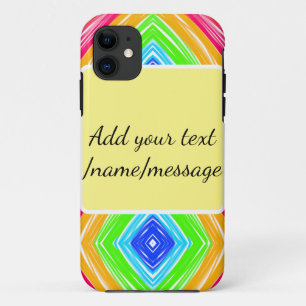 Case-Mate iPhone Case Message personnalisé texte nom aquarelle arc-en-ci
