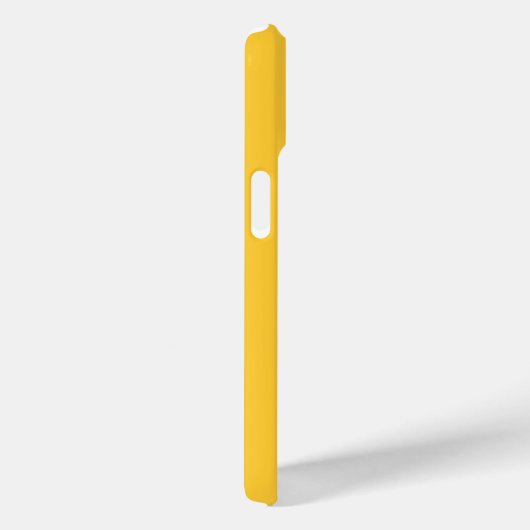Coques Case-Mate iPhone Mesure de bande en métal jaune (Verso / Droite)