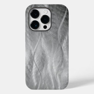Coque Pour iPhone 14 Pro Métal argenté Abstrait