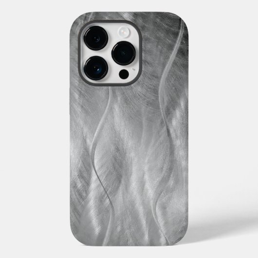 Coques Case-Mate iPhone Métal argenté Abstrait (Verso)