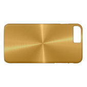 Coques Case-Mate iPhone Métal brillant d'acier inoxydable d'or (Dos (Horizontal))