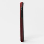 Coques Case-Mate iPhone Métal brossé faux Rouge Rubis (Dos/Gauche)