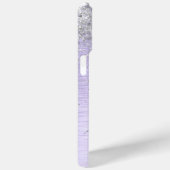 Coques Case-Mate iPhone Métal brossé violet Parties scintillant d'argent N (Verso / Droite)
