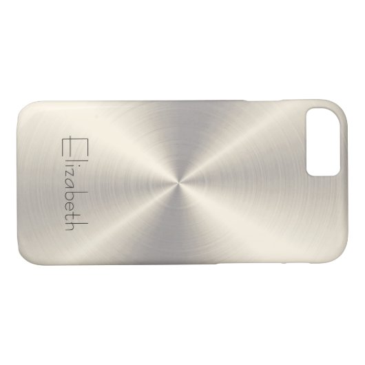 Coques Case-Mate iPhone Métal d'acier inoxydable (Dos (Horizontal))