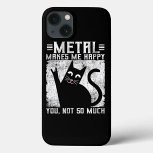 Case-Mate iPhone Case Métal Drôle Me Rend Heureux Chat